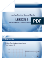 Lesson 5. Metode Kekakuan Langsung - Portal