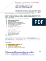 Signal & Image Processing: An International Journal (SIPIJ) - WJCI Indexed