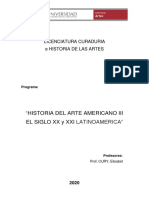 Programa Historia Del Arte Americano III