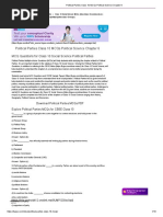 Political Parties Class 10 MCQs Political Science Chapter 6