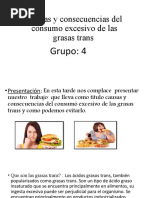 Causas y Consecuencias Del Consumo Excesivo de Las Grasas Trans