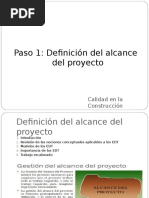 Paso 1 Definicion Del Alcance para Calidad en Construccion - Compress