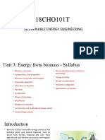 18cho101t Unit 3 Biomass Energy