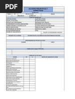 Formato de Acciones Preventivas y Correctivas