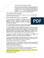 Contrato de Servicios de Transporte de Carga