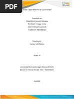 Unidad 2 - Tarea 3 - Apropiar La Integración de Las Teorías de La Personalidad