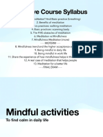 Mindful Activities in Daily Life