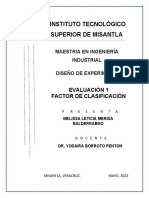 Evaluación 1 Factor de Clasificación