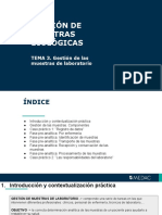 TEMA 3. Gestión de Las Muestras de Laboratorio