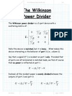 The Wilkinson Power Divider