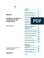 Statement List For S7 300 and S7 400 Programming