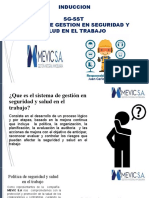 Induccion en Seguridad y Salud en El Trabajo