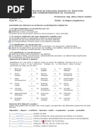 Ejercicios Sobre El Signo Lingüístico