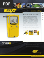 BW GasAlertMax-XTII - Hoja Datos Ficha Tec