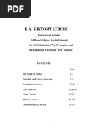 B.A. History (CBCSS)