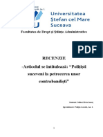 Rezenzie - Articol-Polițiști Suceveni Supriși La Petrecerea Unor Contrabandiști Și Interlopi