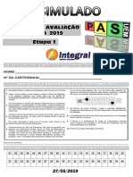 Simulado Pas-Uem - 2019 - Etapa 1