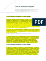 Cual Es La Importancia Del Humanismo en La Gestión Educativa