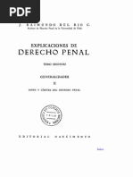 Explicaciones de Derecho Penal - Tomo II - J. R. Del Rio