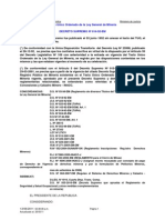 Texto Unico Ordenado de La Ley General de Minería Decreto Supremo #014-92-Em