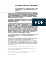 Cómo Influye La Herencia Genética en El Comportamiento Humano