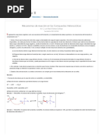 Heterocíclica - Mecanismos de Reacción