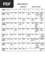 Datesheet of Unit Test - 3 (Iii-Xii) 2022-2023