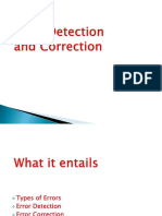 Error Detection and Correction