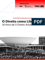 Seminário Internacional 30 Anos de O Direito Achado Na Rua