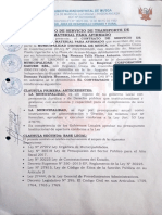 Contrato de Servicio de Transporte de Materiales Afirmando