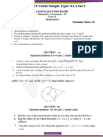 CBSE Sample Paper For Class 10 Maths SA 2 Set 9