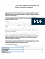 Business Plan D'Elaboration Commercial Et de Distribution Des Produits Griphold Au Cameroun