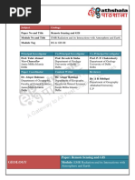 Subject Geology: Paper No and Title Remote Sensing and GIS Module No and Title Module Tag