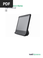 Tobii Dynavox I Series I 13 - I 16 Users Manual - v1 0 2 - en US