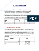 Large Sample Test