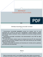 Referat Comunicarea Nonverbala