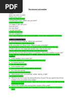 CONVERSIFI - The Seasons and Weather