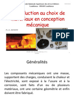 CDM - Crs - Introduction Au Choix de Matériaux en Conception Mécanique 2022-2023