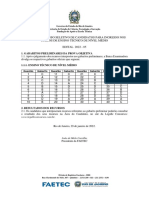 FAETEC - 2022 - Gabarito