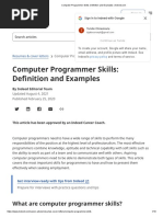 Computer Programmer Skills - Definition and Examples