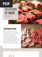 Group 2 - Selection of Meat