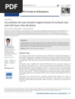 An Archwire For Non-Invasive Improvement of Occlusal Cant and Soft Tissue Chin Deviation