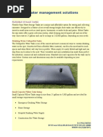 Pillow Tank Storage Brochure