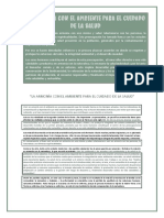 Resumen La Armonía Con El Ambiente para El Cuidado de La Salud - Michelle Reyna