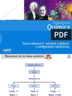 Clase 3 Teoría Atómica II Números Cuánticos y Configuración Electrónica 2016