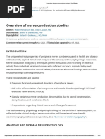 Overview of Nerve Conduction Studies - UpToDate