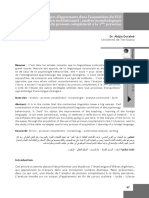 Stratégies D'apprenants Dans L'acquisition Du FLE en Milieu Institutionnel: Analyse Morphologique Du Pronom Complément À La 3 Personne