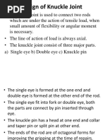 CHAPTER 6 - Design of Knuckle Joint, Sleeve and Cotter Joint