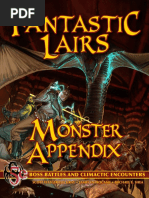 Fantastic Lairs Monster Appendix