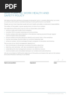 Form 3 Work Health and Safety Policy